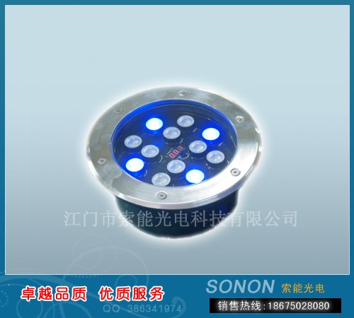 防水12W铝质LED地埋灯