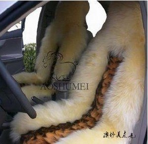 羊毛汽车坐垫冬季坐垫高低毛坐垫貉子毛坐垫