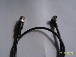 供应M8孔型弯头带电缆连接器