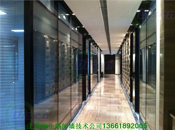 供应铝合金玻璃隔墙双层百叶内置百叶隔墙单层玻璃隔断室内玻璃隔墙