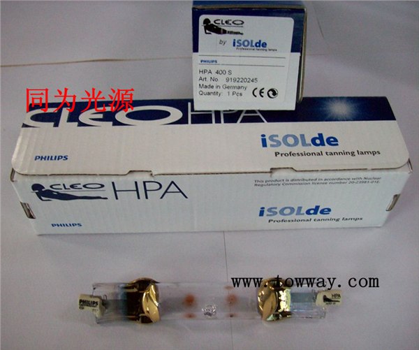 PHILIPS 晒版灯专用金属卤化物灯日光浴灯管HPA400S 400W