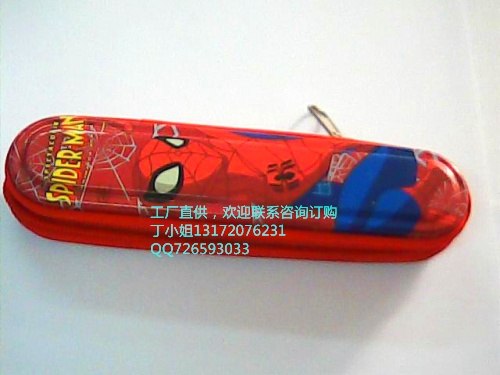 供应马口铁文具盒，马口铁笔盒，推拉笔盒，拉链笔盒，单支装笔盒