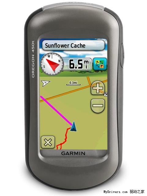 佳明手持GPS 俄勒冈Oregon 450 面积测量 航线导航