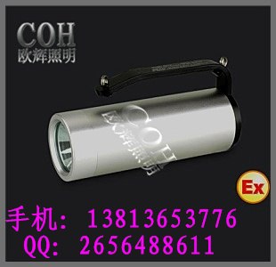 供应【BWJ8300】手提式强光防爆探照灯，便携式防水探照灯