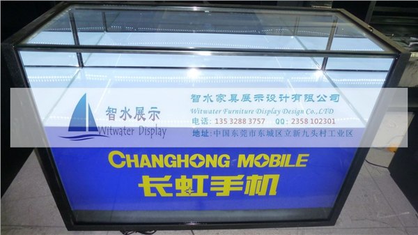 供应长虹手机柜 铁质OP款式长虹手机柜台 手机柜定做