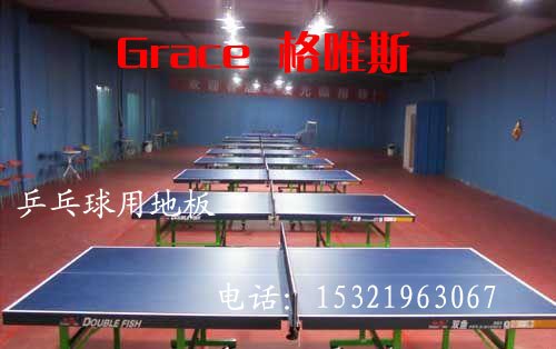 供应室内乒乓球场用什么地板好，乒乓球专用运动地垫