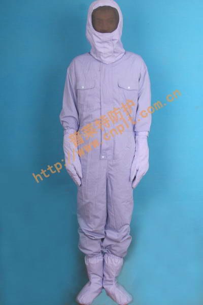 供应防微波连体服全封闭屏蔽服