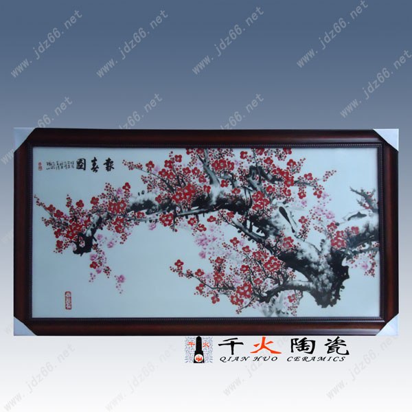 供应陶瓷厂生产瓷板画 室内装饰画 家居装饰画 山水装饰画 大型装饰画