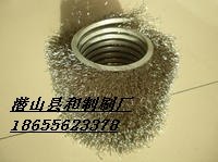 供应圆盘钢丝刷|除锈钢丝圆盘刷|弹簧钢丝刷