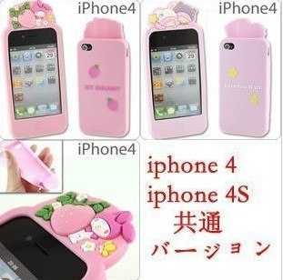 日本卡通硅胶套iPhone4iPhone4s外壳保护套厂家
