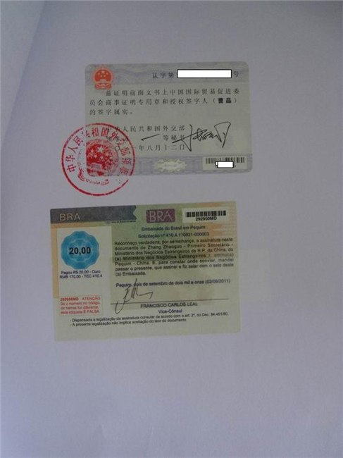 供应一手操作巴西使馆授权书认证