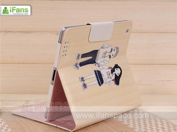 供应苹果ipad2 立体眼镜保护套 男孩女孩 ipad2可爱情侣皮套