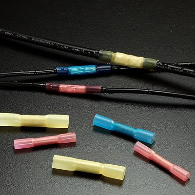 供应热缩压接端子,防水中接端子,防水接线端子,透明端子,热缩压接端子