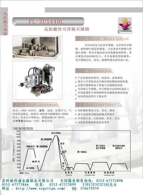 苏州供应SUS440C不锈钢材料价格代理商