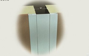 金属卡锁型内墙顶棚变形缝伸缩缝