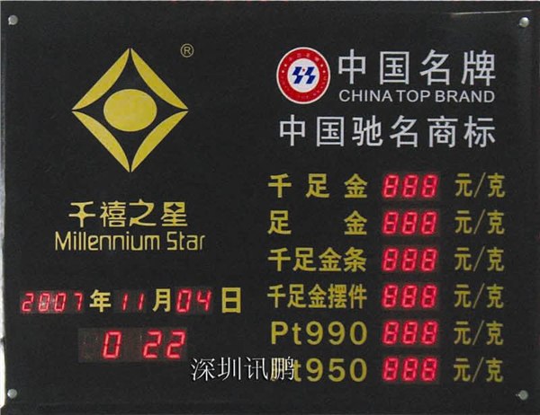 供应金价牌房价牌电子油价屏订做