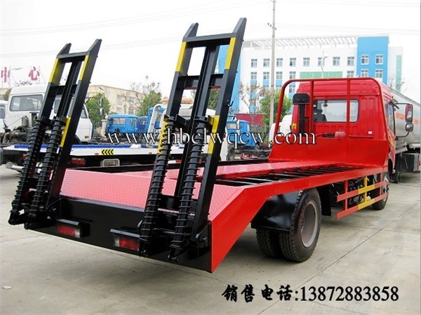 解放平板车|小挖机运输车|小钩机运输车