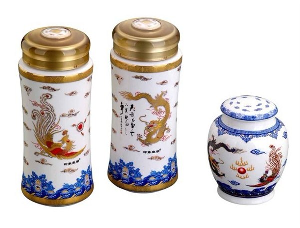 供应骨瓷双层杯三件套