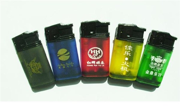 供应深圳促销123半透明橡皮明火打火机