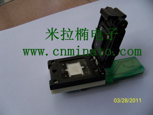供应专业BGA/QFN测试座、烧录座、测试治具 使用寿命3万次以上