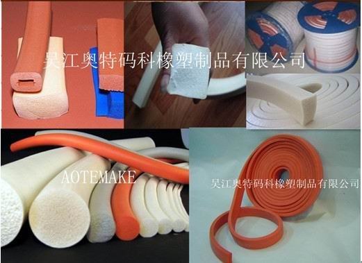 供应低硬度低密度硅橡胶发泡海绵密封胶条