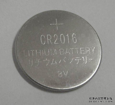 供应焊脚电池CR2016纽扣电池动态令牌带脚电池