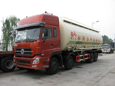 楚胜散装水泥车|东风天龙粉粒物料运输车|前四后八粉粒物料运输车