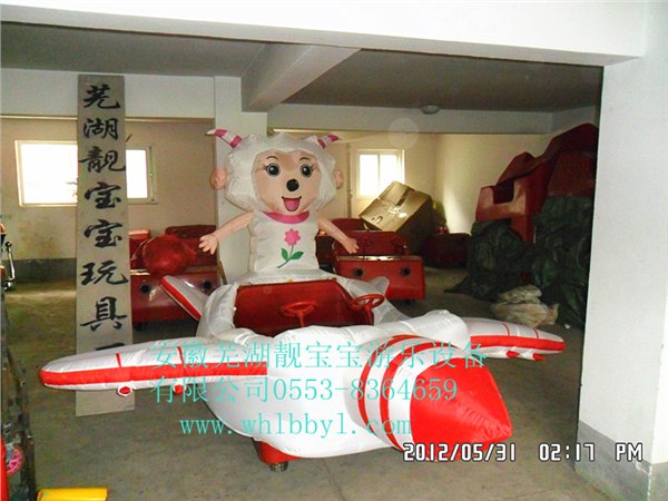 儿童充气电瓶车广场充气游乐车