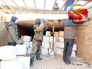 供应承建新型节能平顶砖窑陶瓷纤维模块厂家安装