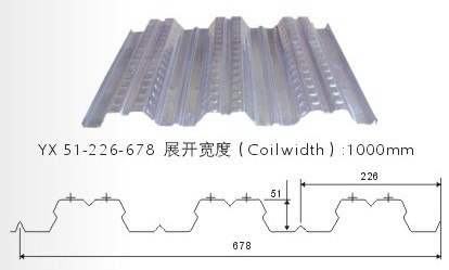 供应YX51-226-678楼承板，678楼承板，678型