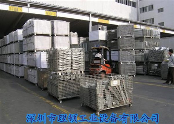 供应折叠式蝴蝶笼，加万通板仓库笼，固定式仓储笼，标准仓库笼
