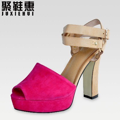 供应夏季防水台粗跟时尚女鞋 女鞋加盟