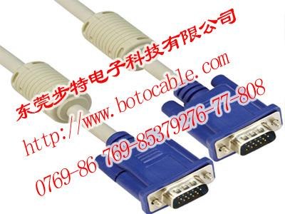 采购优质VGA显示器线VGA线RGB线选东莞步特