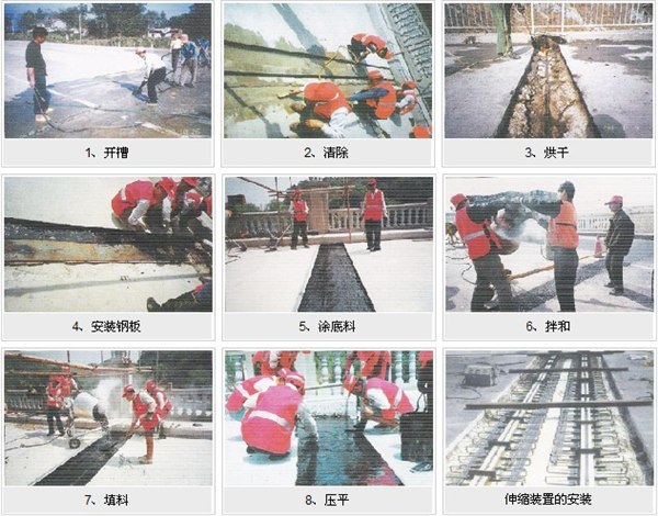 承接公路桥梁伸缩缝，桥梁橡胶支座安装及更换