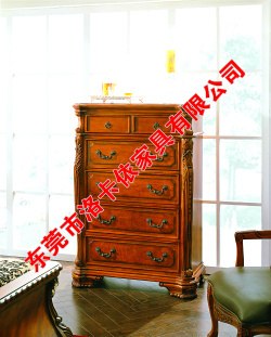 供应洛卡依 别墅配套工程 家具定做 斗柜 床头柜 储物柜 美式家具