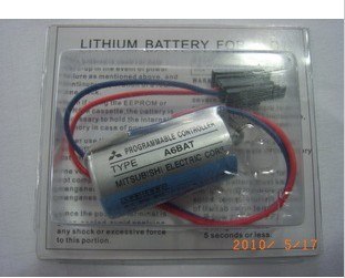 供应三菱ANS PLC用锂电池带插头A6BAT 