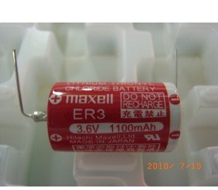 供应三菱F940用锂电池PM-20BL (MAXELL ER3) 带插头