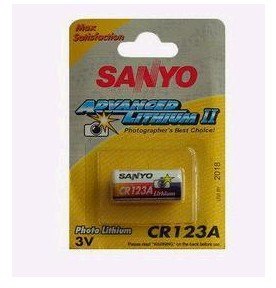供应三洋 SANYO CR123A 3V锂电池 数码相机电池
