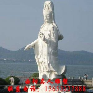 大明宣德观音石雕