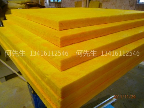 供应80kg/50mm玻璃棉板，防火隔音材料，KTV隔音