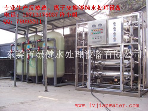 供应二级反渗透+EDI超纯水设备/ 逆渗透纯水机原理/全自动反渗透纯水机