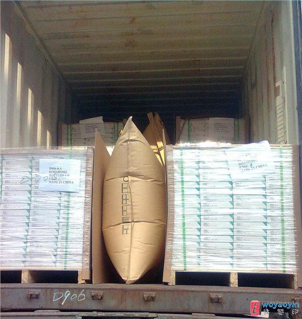 供应宁夏集装箱填充缓冲牛皮纸pe充气袋