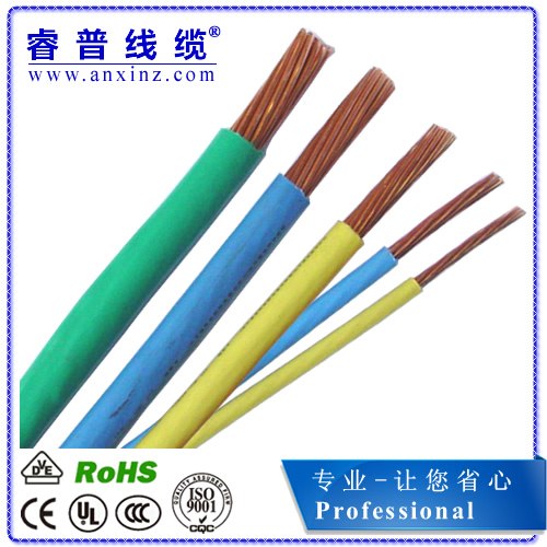 供应铜包铝芯青铜芯无氧铜芯300V500VBVR电源线厂家直销