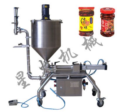 供应辣椒酱灌装机_牛肉酱灌装机_颗粒浆状灌装机