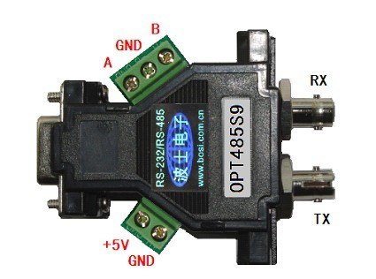 供应RS485光纤转换器 OPT485S9 单模 超小型