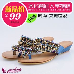 供应高奈利亚女鞋真皮沙滩拖鞋