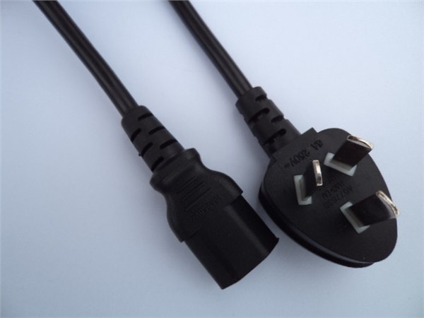 国标三插6A%2B品字尾
