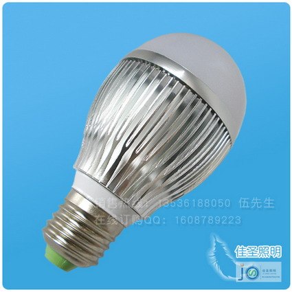 供应低光衰7W佳圣大功率LED球泡灯