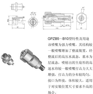 高压喷嘴高压喷头GPZB5