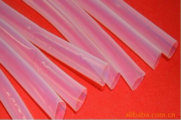 供应耐腐蚀透明PTFE热缩管 红色PTFE热缩套管